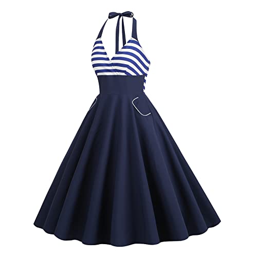 Image of Women Dress American Flag Print Vintage Maxi Dress
