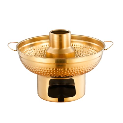 CONGARTENO Hot Pot Cooking Pot Stainless Steel Dessert Bowl for Single Servings Ice Desserts for Home Restaurants Camping