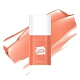 Pakivs Cream Liquid Blush,Long Lasting Waterproof Matte Liquid Blush Velvet Mousse Texture Blush Sti