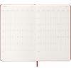 Moleskine Classic 12 Month 2026 Daily Planner, Hard Cover, Large (5 x 8.25), Scarlet Red, 400 pages
