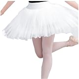 Vestido de tutú Ballet for Mujer, Falda Lago los Cisnes for Adultos, Disfraces Baile for niñas, Vestido Bailarina, Ropa Escenario para Baile(White,L Height 160-165cm)