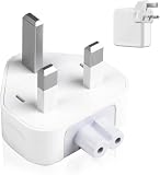 AC Power Adaptor UK Charger Plug Replacement 3 Pins Standard Head Wall Plug for MacBook Pro/Air iPhone 16 15 14 pro maxiPad Pro Air Mini iPod