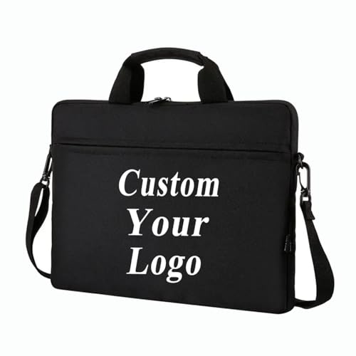 Sacs pour Ordinateur Portable avec Logo Personnalisé, Sacoches Personnalisées pour Ordinateur Portable 14/15,6 Pouces Sacs À Main Sacs À Bandoulière, Porte-Documents Personnalisés Color1,15.6inch