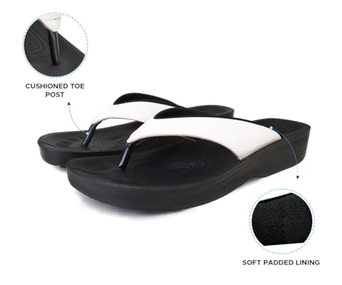 Image of AEROTHOTIC Original Orthotic Comfort Thong Style Flip Flops Sandals for Women with Arch Support for Comfortable Walk