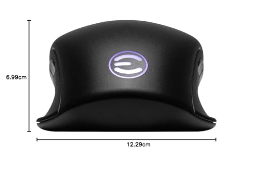 EVGA X12 Gaming Mouse, 8k, Wired, Black, Customizable, Dual Sensor, 16,000 DPI, 5 Profiles, 8 Buttons, Ambidextrous Light Weight, RGB, 905-W1-12BK-KR