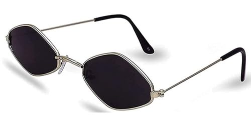 Image of Sheomy Karan Aujla Unisex Set Of 4 Karan Aujla Goggles Rectangle Non-Polarized Sun Glasses Inspired By Karan Aujla Shades Retro Vintage Narrow Women Offer Pack Of 4 Goggles For Women 402