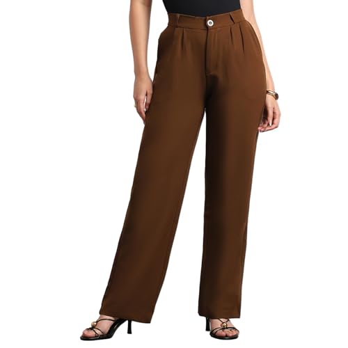Image of Urbano Fashion Women's Loose Baggy Fit Solid Korean Pants Stretchable