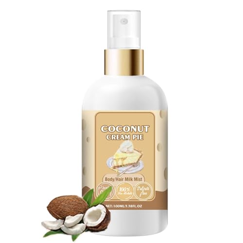 Bruma de leche corporal Vanilla Cream Puff, Bruma de leche corporal Vanilla Creampuff, Bruma de perfume corporal y capilar Vanilla Cream Puff, Bruma corporal y capilar para mujer (E)