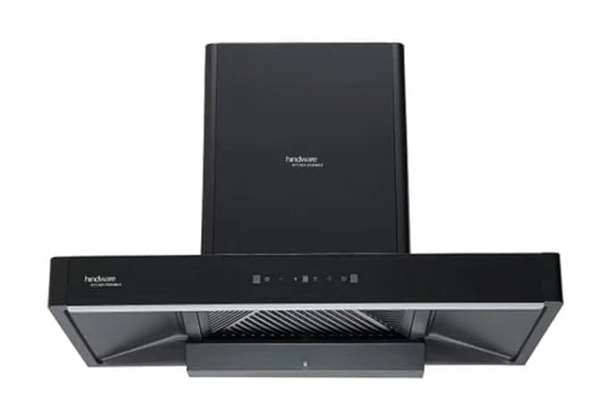 Hindware Galaxia Auto Clean 75 Cm 1450 m3/hr Chimney with Motion Sensor and Touch Control for easy operations (T Shape Chimney)