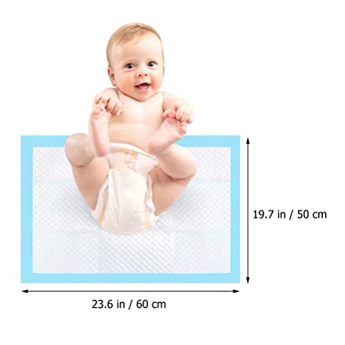 Toddmomy 20 peças de trocador de fraldas descartáveis à prova d'água sob a almofada respirável fral