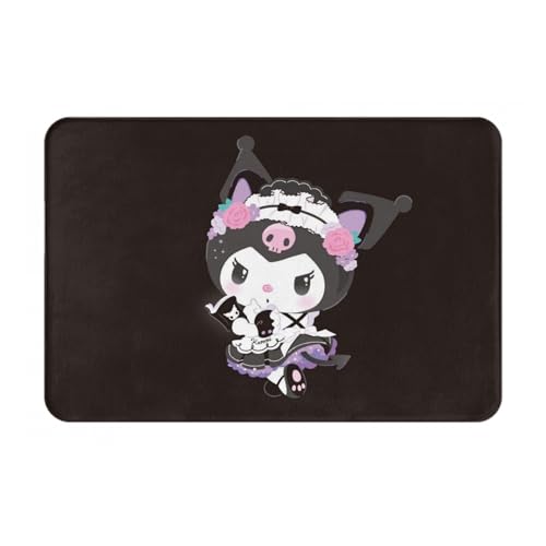 玄関マット クロミ ちゃん (2) トイレマット バスマット 吸水速乾 滑り止め 抗菌 防臭 丸洗い可能 おしゃれ ふわふわ 柔らかい 40×60cm