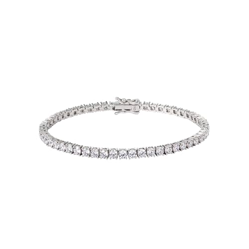 925 Silver 3mm Cubic Zirconia Tennis Bracelet for Woman