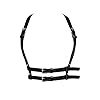 TOFBS Punk Tailleharnas Lederen borstriem Zwarte Goth-ketting Verstelbaar lichaamsvest Sieraden voor Vrouwen Meisjes Cosplay-feestje Rave Halloweenkostuum, #1, Eén maat