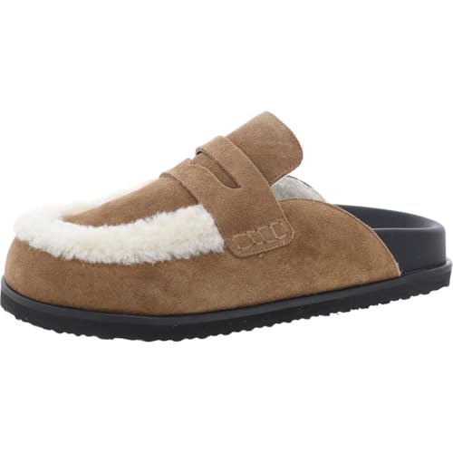 Steve Madden Women's Tomlin Loafer, Chesnut Suede, 9