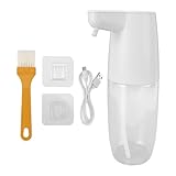 Dispensador de jabón automático de Pared, 600ml 4 Engranajes Bomba de jabón de Espuma de Espuma Ajustable con luz de respiración LED para baño de Cocina (Gel)
