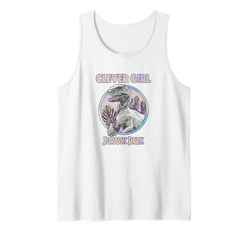 Débardeur Velociraptor Jurassic World avec motif imprimé circulaire pastel Clever Girl