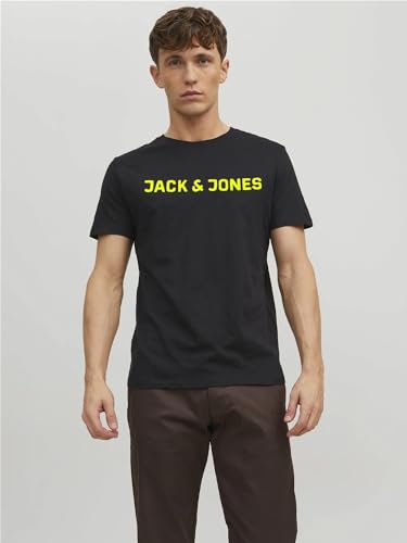 JACK & JONES Herren JJECORP Logo Tee SS Crew Neck 5er Pack Kurzarm T-Shirt, Pack C, Navy Blazer/4xBlack, XS – Ansicht 6