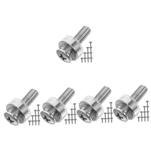 HOMSFOU 250piezas Tornillos De Inoxidable Tuercas De Jaula Para Montaje Rack Perfectos Para Servidores y Gabinetes De Resistente La Corrosión y Duraderos