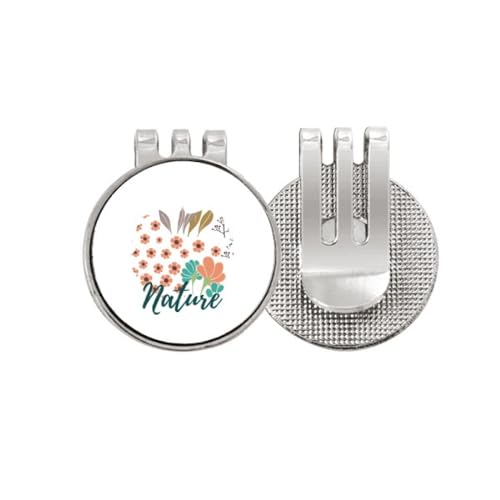 Marqueur de balle de golf magnétique fleur orange : ne perdez plus votre repère sur le green