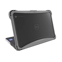 Brenthaven EXO Hard Shell Laptop Case Fits Dell 3110/3100 Chromebook (Clamshell) - Reliable, Rugged and Drop Tested Protection for Kids, Students, K-12 - Gray