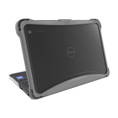Brenthaven EXO Hard Shell Laptop Case Fits Dell 3110/3100 Chromebook (Clamshell) - Durable, Secure, Drop Tested and Reliable Device Protection for Kids, Students, School, Office or Personal Use - Gray Cover