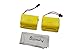 Blomiky Staked Trapezoid 6.0V 700mAh Nicd Rechargeable Battery for RC Stunt Car and Q60 Q61 1/16 Military RC Truck SL01 Battery 2 Pack