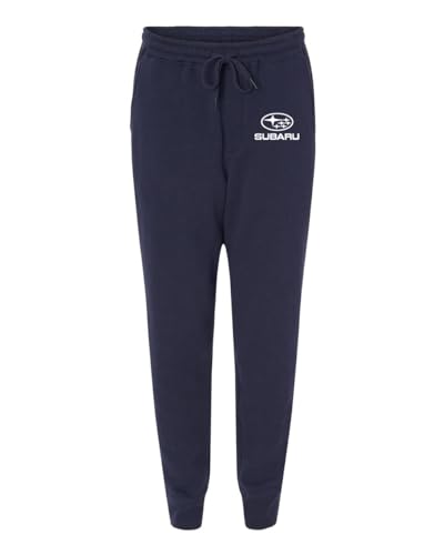 Subaru Logo Blue Sweatpants Forester Impreza WRX STI Crosstrek Outback Outback Ascent BRZ Solterra (US, Alpha, Large, Regular, Regular, Blue)