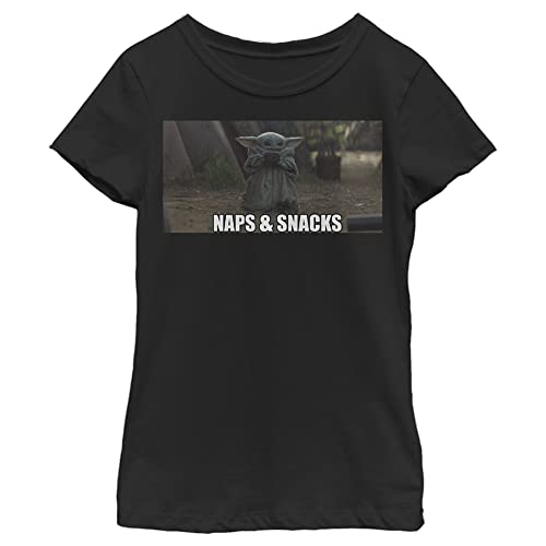 T-shirt Star Wars Mandalorian vêtement noir fille taille L haut manches courtes imprimé