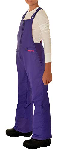 Arctix Kids Insulated Snow Bib Overalls, Purple, Medium, 1550