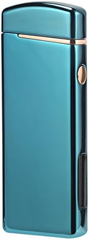 Kivors Lighter,Electric Lighter USB Rechargeable Dual Arc Plasma Lighter Upgraded with LED Battery Indicator for Fire Indoor Outdoor Camping Candles (#2-Black)