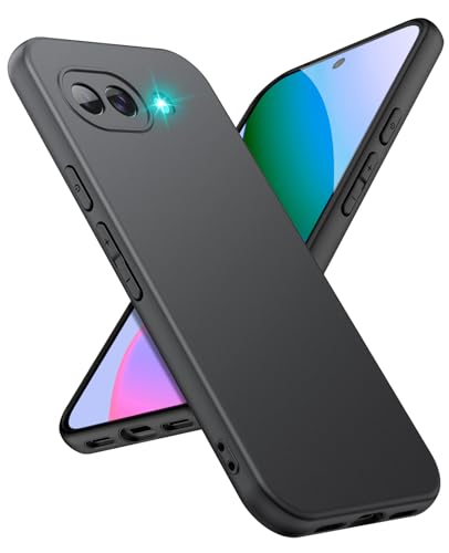 SineOrdo Funda para Google Pixel 10A Carcasa, Ultrafina Anti-Caídas Google Pixel 10A Funda Móvil Suave Silicona TPU Case- Negra