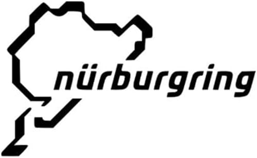 Autocollant de Nurburgring | Carte de Circuit de Nurburgring - Symbole de Tuning de Voiture de Course - Autocollant Amusant en Vinyle pour Pare-Chocs de...