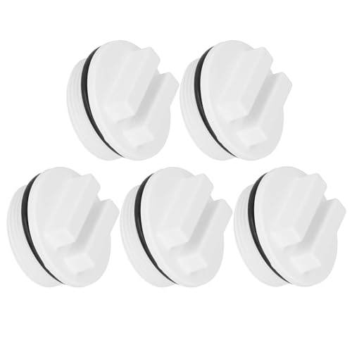 5 pcs Bouchon hivernisation piscine spa 1,5po filet avec joint pour filtre Hayward