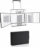 Leicht und tragbar: Zusammenklappbares Design. Geeignet für den Einsatz zu Hause oder auf Reisen. Das Äußere besteht aus Hartplastik und Sie können es in Ihr Gepäck packen, um es überallhin mitzunehmen. Hergestellt aus echtem Premium-Glas. Gibt Ihnen eine klare und helle Sicht.