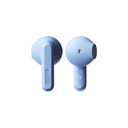 Image of Sudio A3 All-Day Wireless Earbuds - 25H Playtime, Bluetooth 5.4, Sweat & Splashproof, Balanced Sound, Clear Calls with Enhanced Mics, USB-C Charging, Made from Recycled Plastics (Blue)