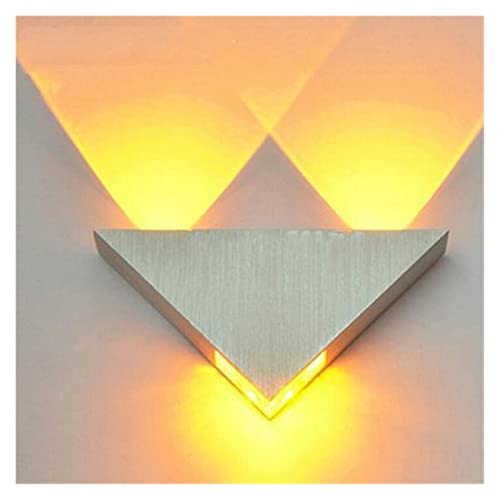 Lámpara de pared LED 3W triángulo de aluminio moderna para iluminación interior de escaleras