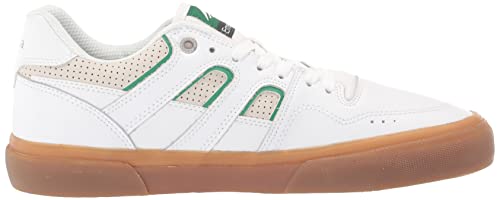 Emerica Men\'s Tilt G6 Low Top Skate Shoe, White/Gum, 10.5
