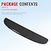 IKON MOTORSPORTS, Rear Window Roof Spoiler Compatible with 1999-2006 Volkswagen MK4 Golf, ES Style Matte Black ABS Top Roofline Windshield Visor Spoiler Wing