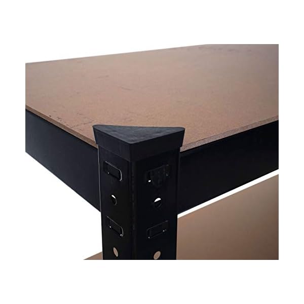 Mendler Schwerlastregal HWC-D67, Werkstattregal Steckregal, 160x80x40cm, Traglast bis 320kg - schwarz – Bild 7