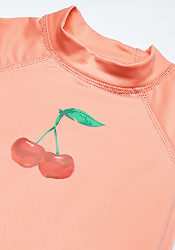 Kanu Surf Girls' Alexa UPF 50+ Sun Protective Rashguard Swim Shirt, Caroline Blue, 2T3