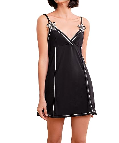 Pajamas v-neck chemise de nuit pour vos week-ends cocooning et glamour