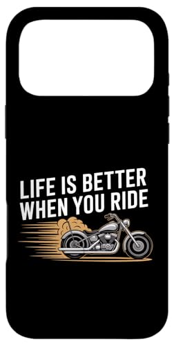 Life Is Better When You Ride �I�[�g�o�C�A�p���� �o�C�J�[���� �X�}�z�P�[�X iPhone 17 Pro Max �p