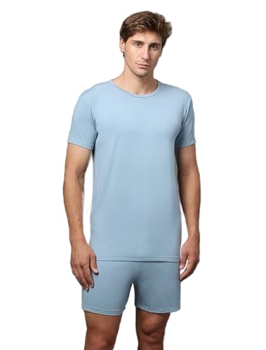Pijama Masculino Camiseta e Bermuda Modal Calvin Klein Underwear Azul Claro g