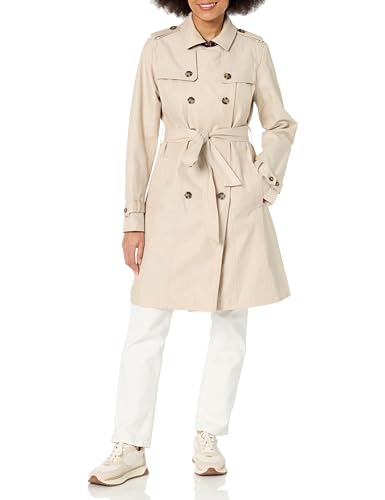 Tommy Hilfiger Women's Long Sleeve Double Breasted Trench Coat - Main Image