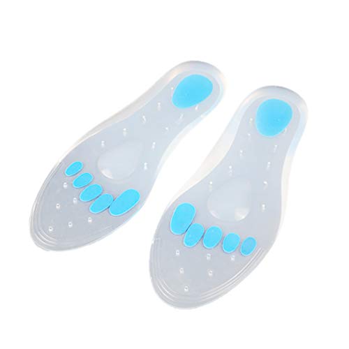 Palmilhas de silicone SUPVOX para fascite plantar, palmilhas para massagem nos pés, suporte de arco