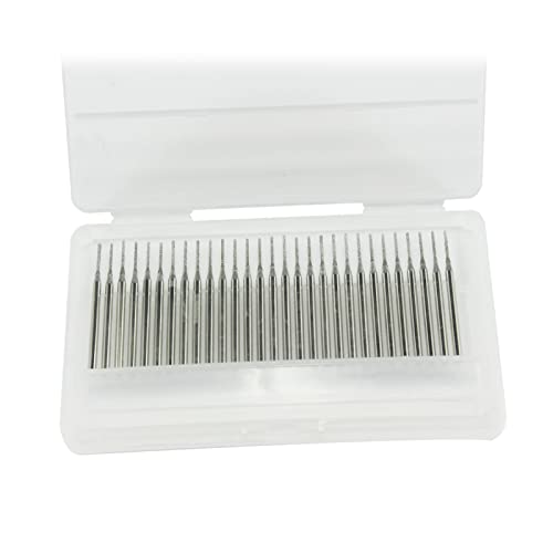 Luo ke Conjunto de 30 Peças de Brocas de Diamante Em Formato de Agulha, Haste de 1/8'', Brocas de