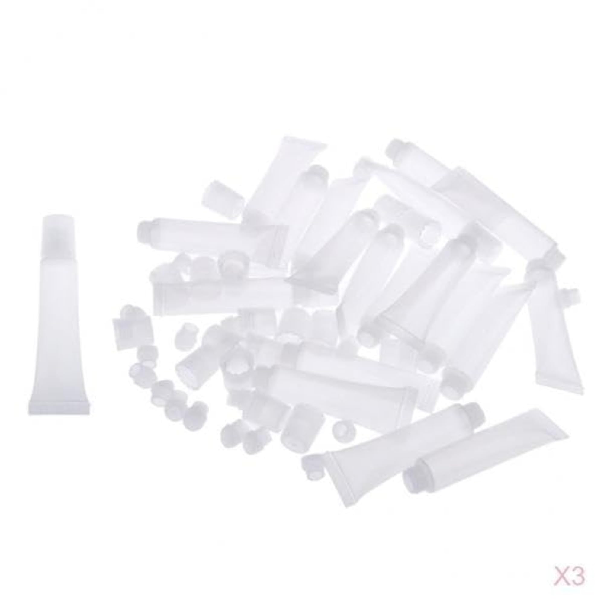 60pcs 8g Empty Lip Gloss DIY Squeeze Tubes Containers