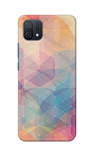 Image of Printed Hard Back Cover Case for Oppo A16e Back Cover (Crumpled Paper Design) -1803