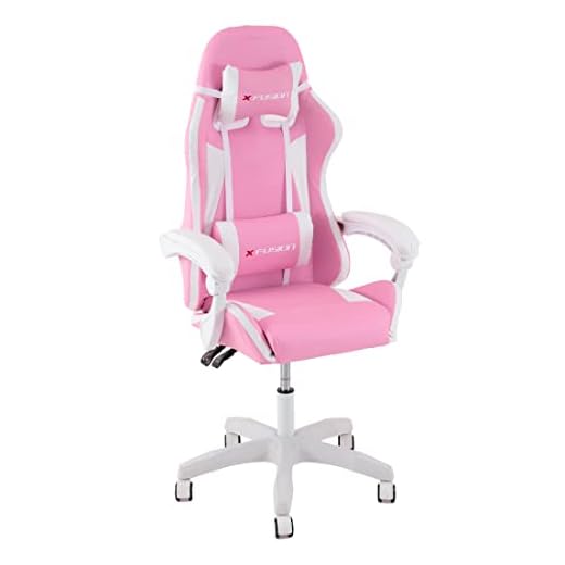 Cadeira Gamer X Fusion C.123 Cor:Rosa Claro/Branca