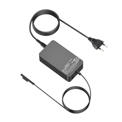 Alimentatore Microsoft Surface 65W Caricatore per Microsoft Surface Pro 11/10/9/8/7+/7/6/5/4/3/X,